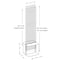Azar Displays 2-Sided Pegboard Floor Display on Adjustable Studio Base. Black 700775-BLK - alternate 2